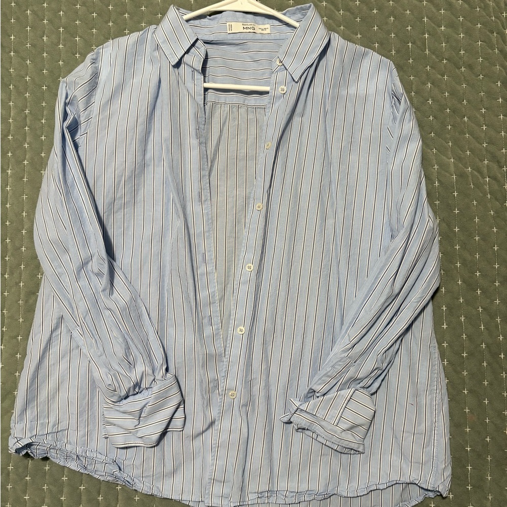 Light Blue Striped Button Down Shirt
